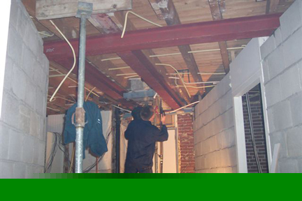 Constructiewerkzaamheden worden verricht