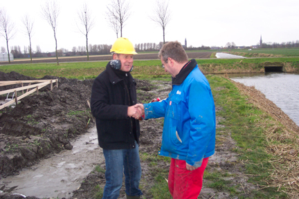 Felicitaties wegens eerste paal